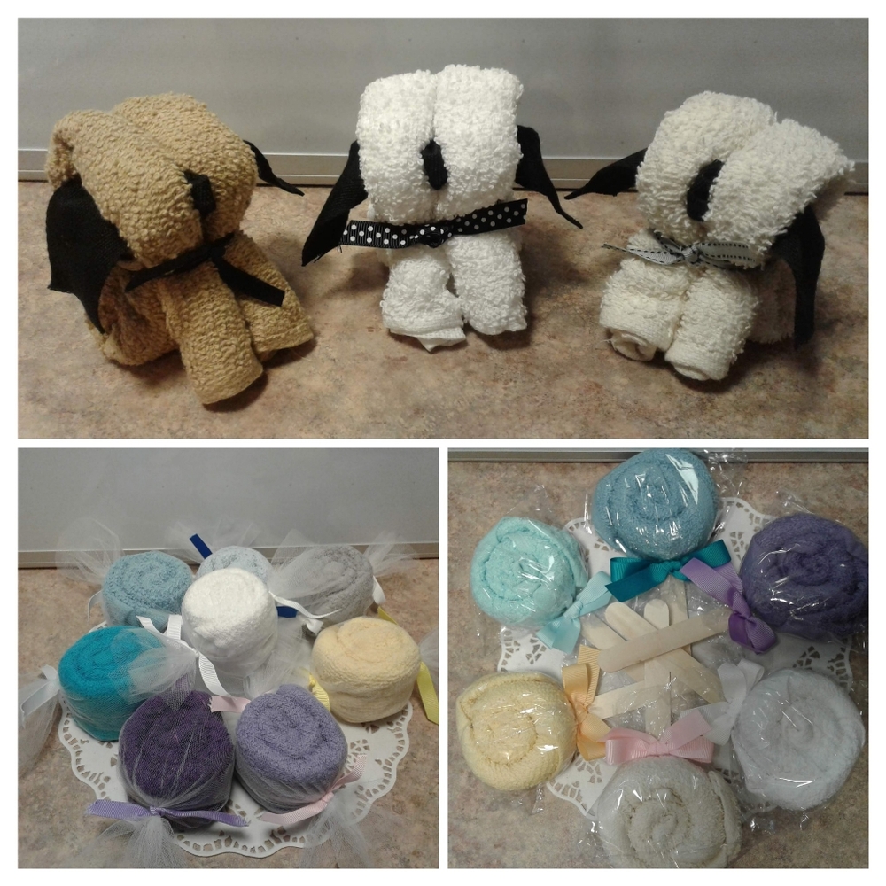 Folded Face Cloth Art